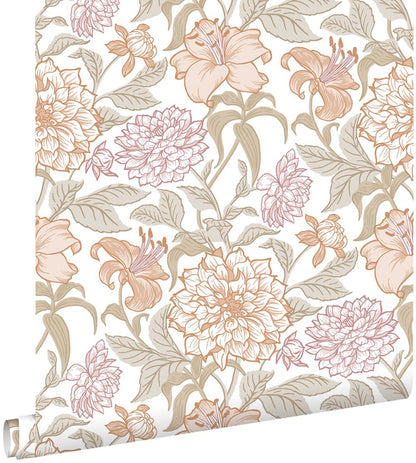 Design Department Persephone Pastel Spring Blossoms Wallpaper, 20.9-in by 33-ft