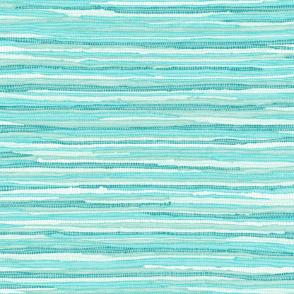 ESTA Home Cabana Turquoise Faux Grasscloth Wallpaper, 20.5-in by 33-ft