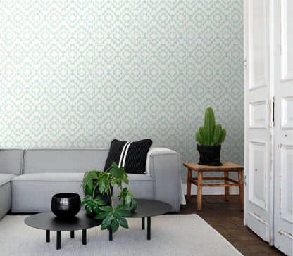 ESTA Home Fantine Mint Geometric Wallpaper, 20.5-in by 33-ft