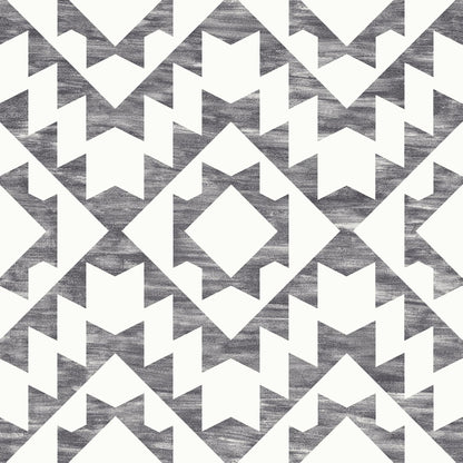 ESTA Home Fantine Black Geometric Wallpaper, 20.5-in by 33-ft