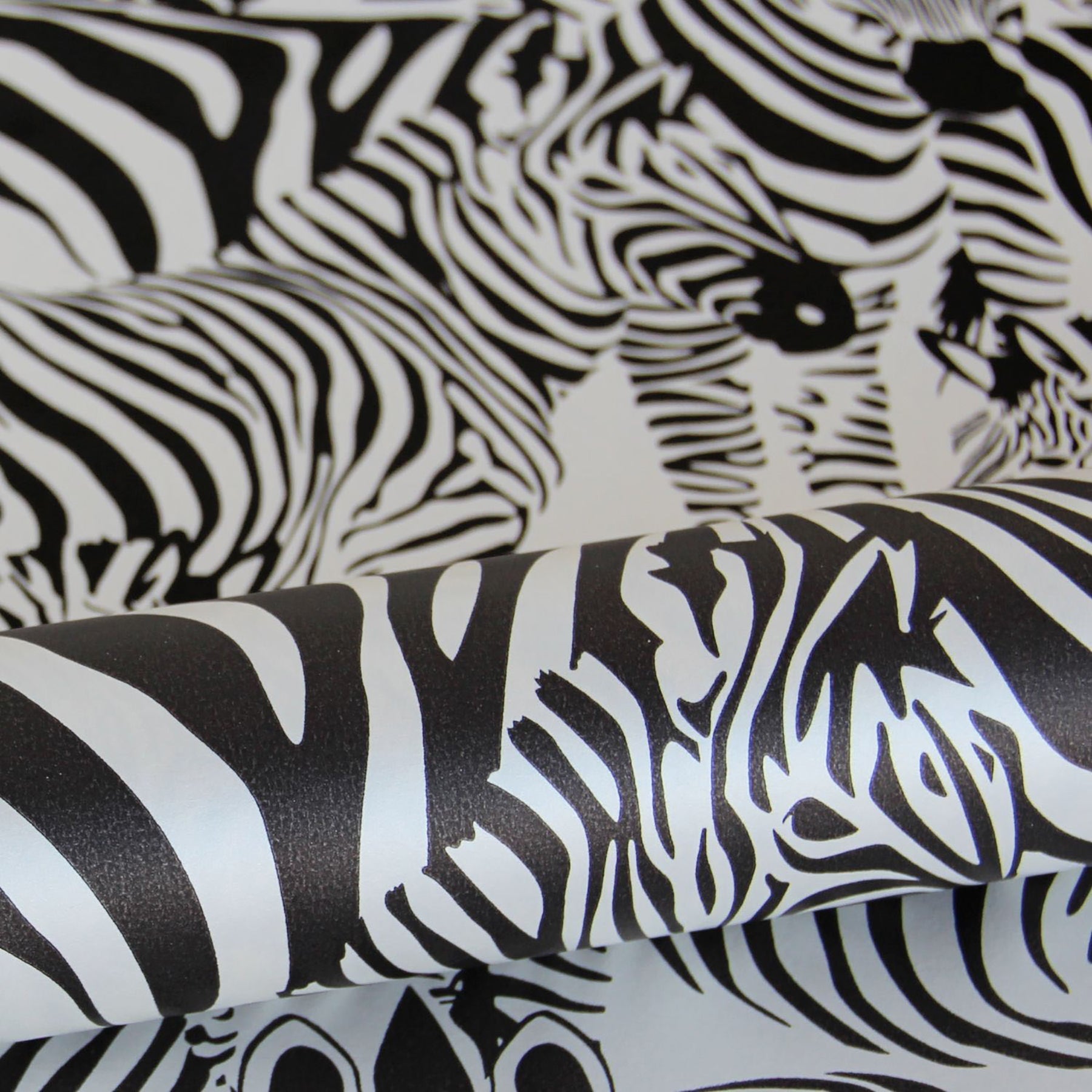 Origin Jemima Black Zebra Wallpaper, 20.5-in by 33-ft