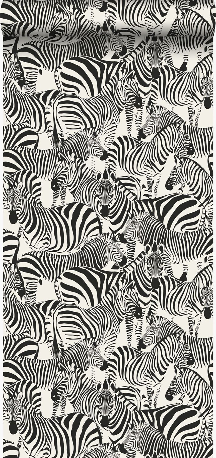 Origin Jemima Black Zebra Wallpaper, 20.5-in by 33-ft