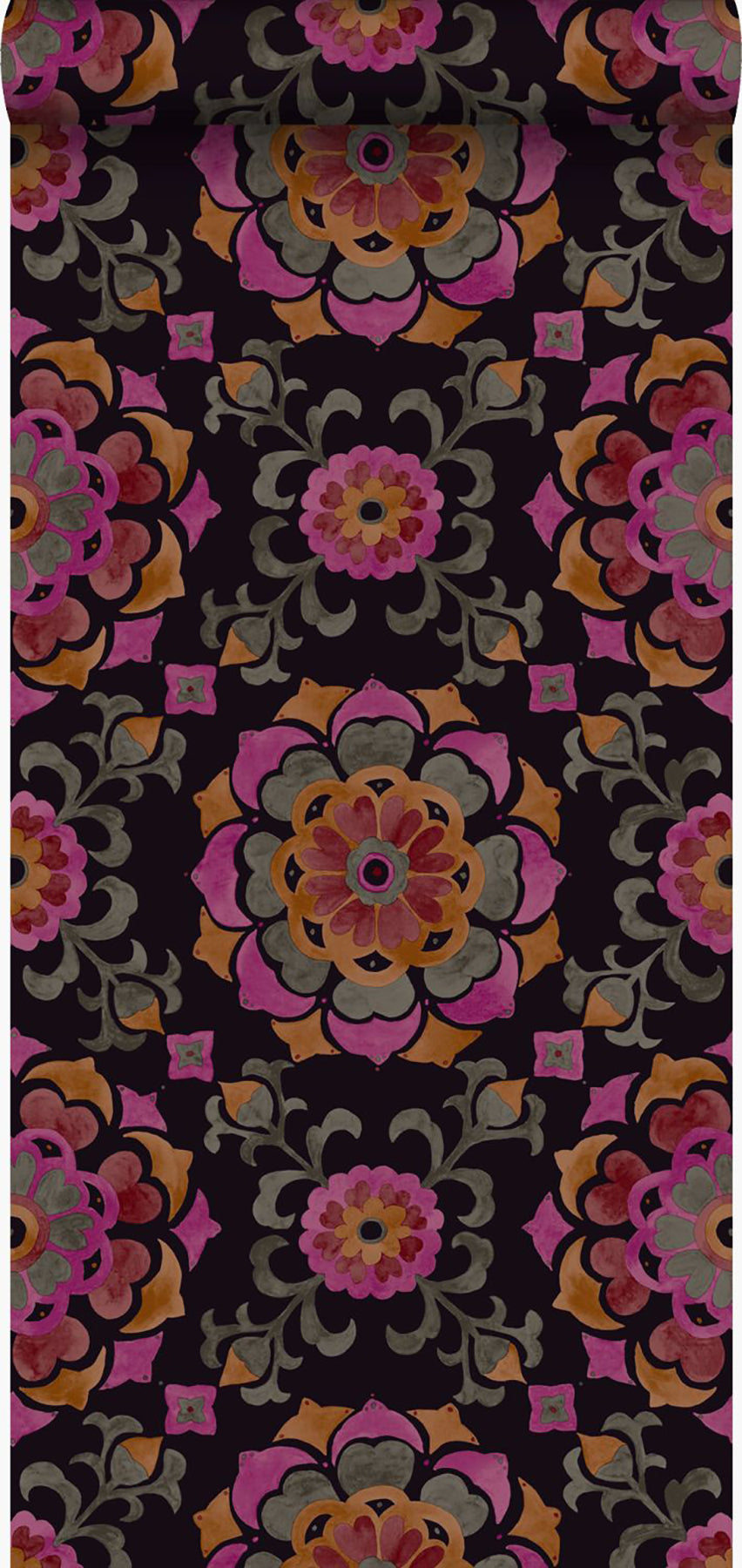 Origin Tracy Multicolor Medallion Wallpaper, 20.5-in by 33-ft