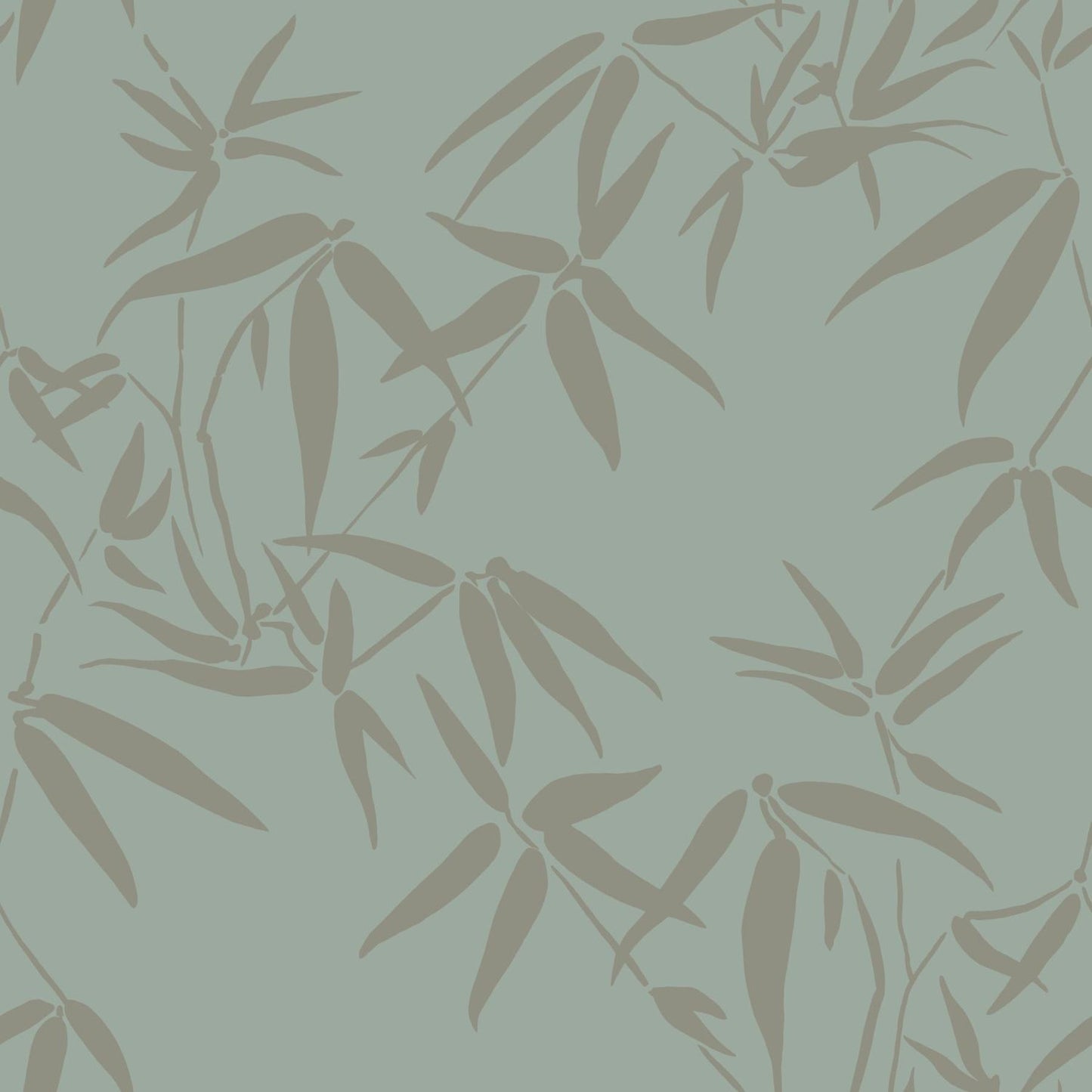 Origin Guadua Green Bamboo Leaves Wallpaper, 20.9-in by 33-ft