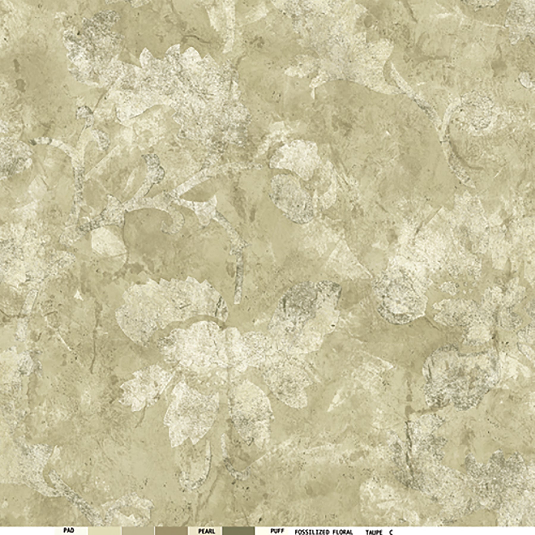 Lucky Day Distressed Bone Scroll Wallpaper, 20.5-in by 33-ft