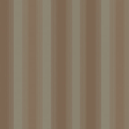 Lucky Day Luca Chestnut Stripe Wallpaper, 20.5-in by 33-ft