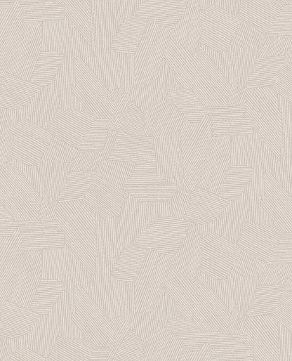 Eijffinger Clio Taupe Lined Geometric Wallpaper, 20.5-in by 33-ft