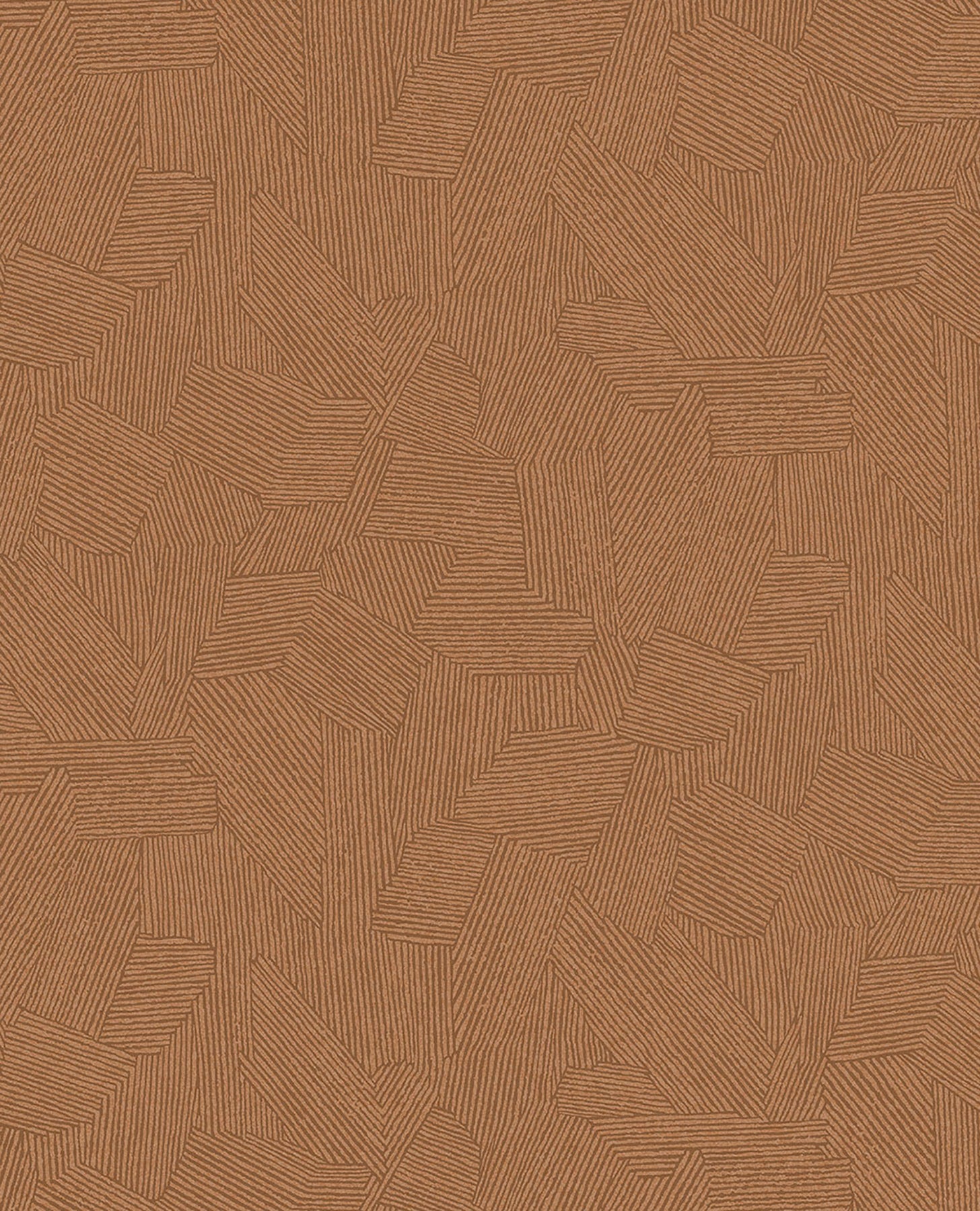 Eijffinger Clio Copper Lined Geometric Wallpaper, 20.5-in by 33-ft