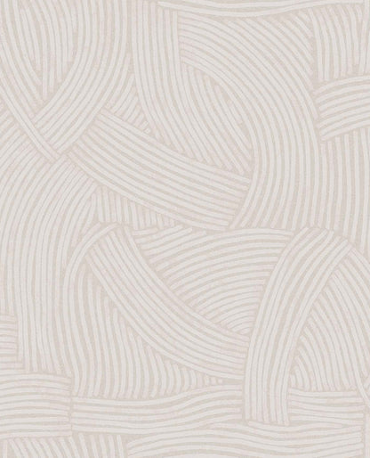 Eijffinger Freesia Taupe Abstract Woven Wallpaper, 20.5-in by 33-ft