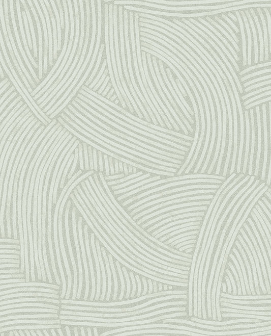 Eijffinger Freesia Light Grey Abstract Woven Wallpaper, 20.5-in by 33-ft