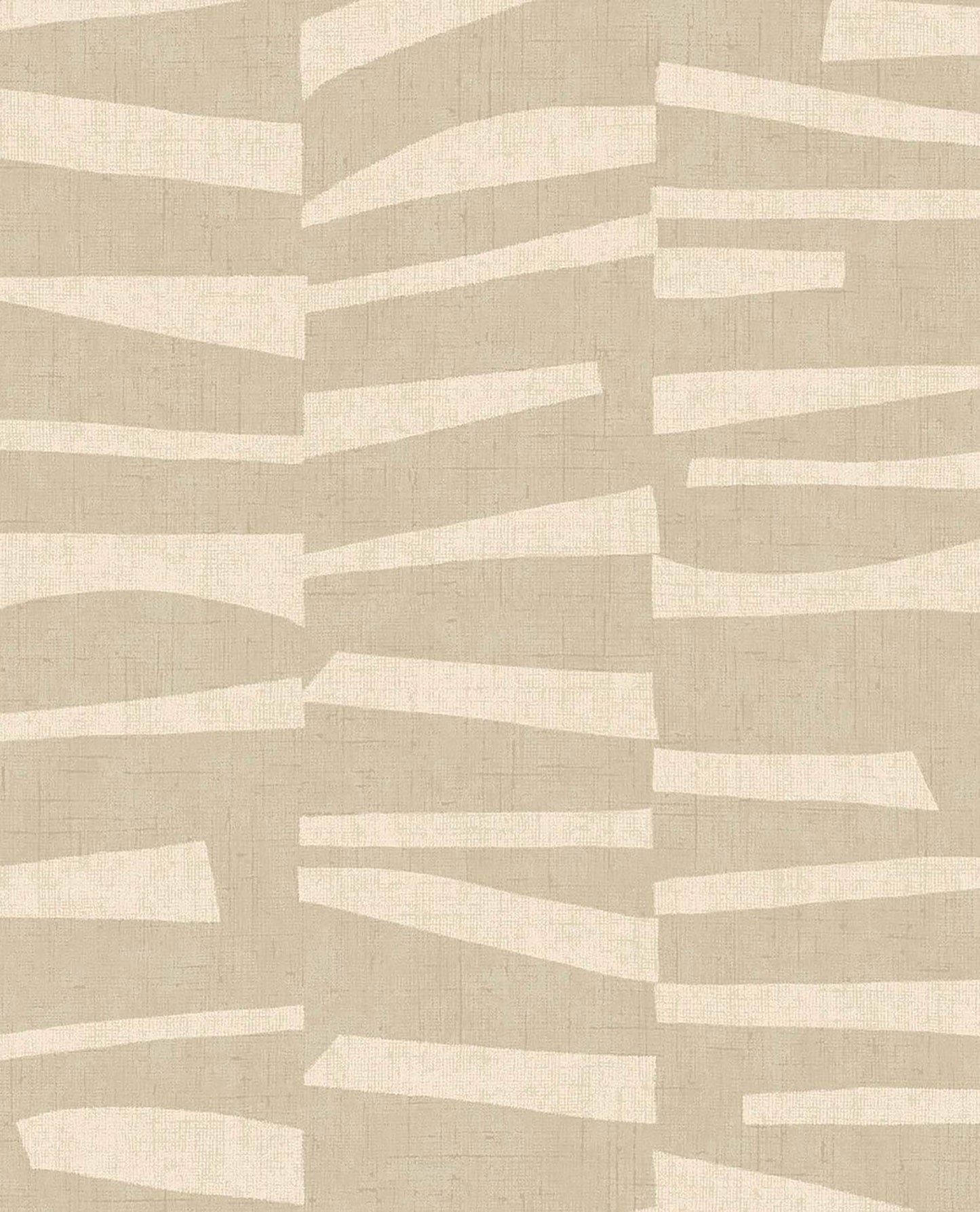 Eijffinger Ode Beige Staggered Stripes Wallpaper, 20.5-in by 33-ft