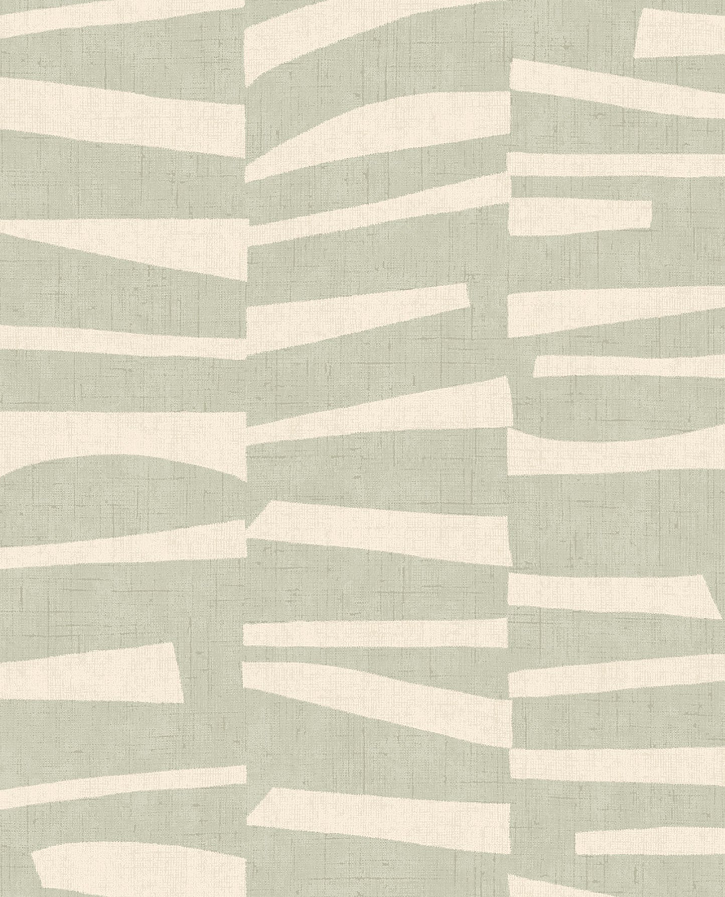 Eijffinger Ode Sage Staggered Stripes Wallpaper, 20.5-in by 33-ft