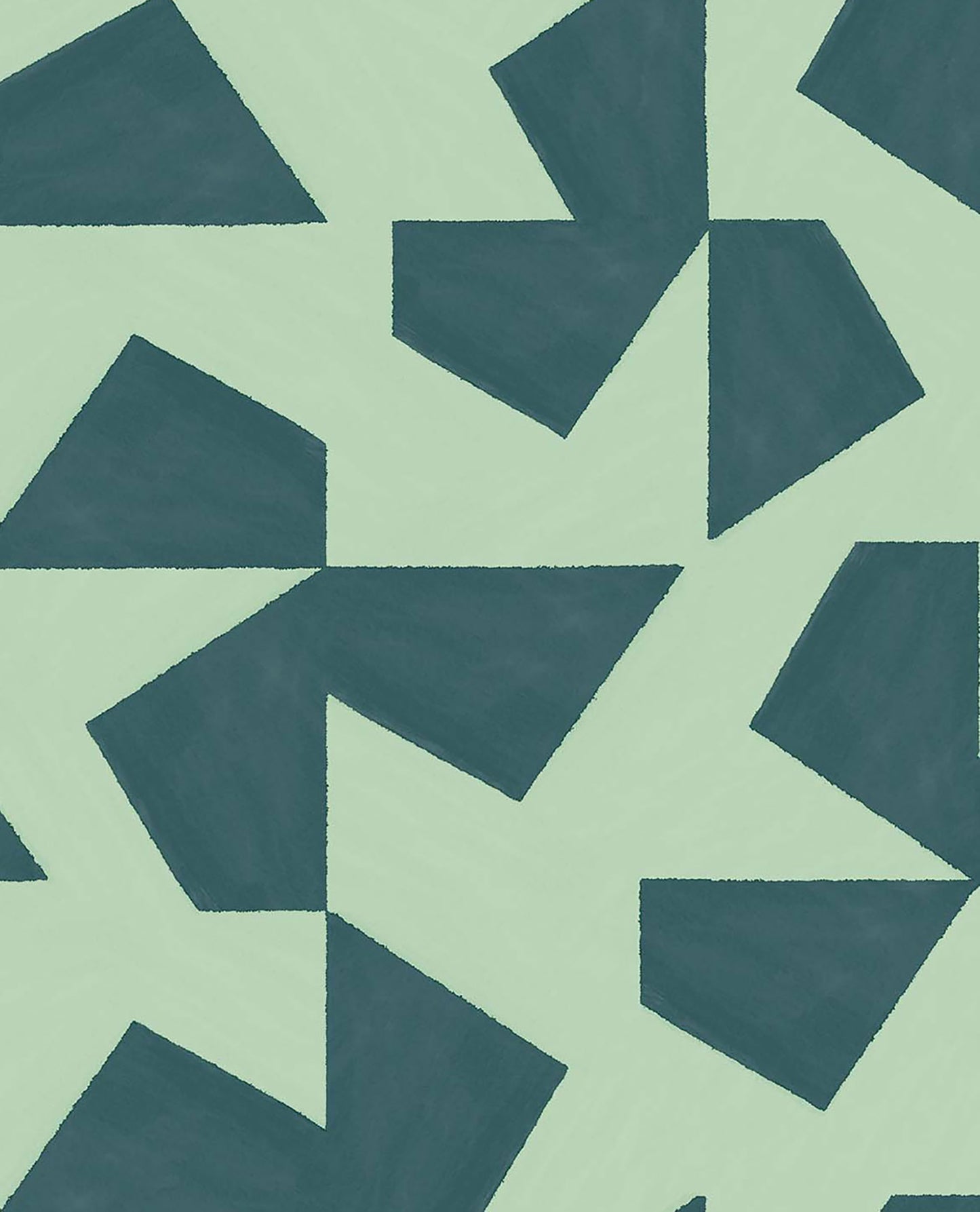 Eijffinger Azad Sea Green Abstract Geometric Wallpaper, 20.5-in by 33-ft