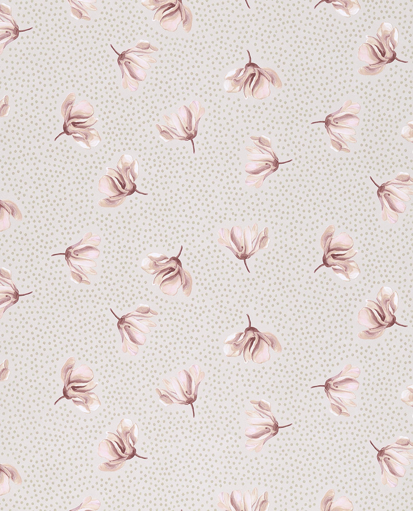 Eijffinger Mullein Blush Floral Wallpaper, 20.5-in by 33-ft