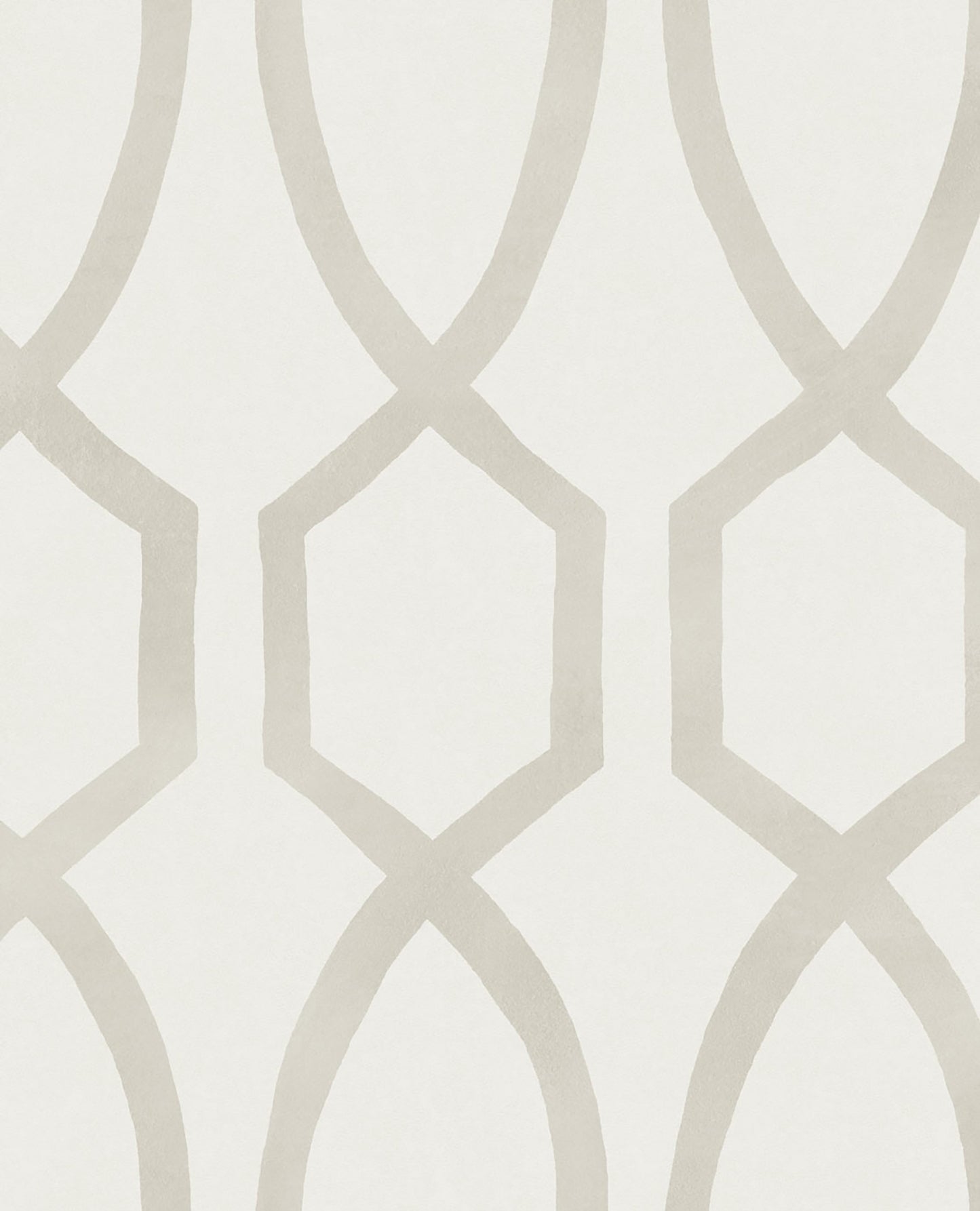 Eijffinger Stina Bone Trellis Wallpaper, 20.5-in by 33-ft