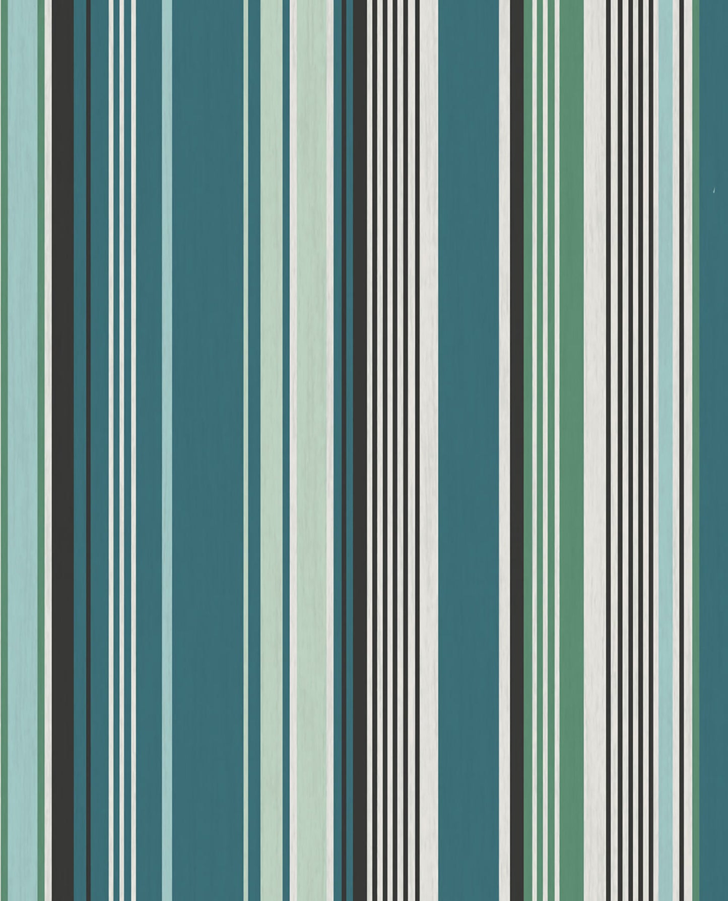 Eijffinger Svea Teal Stripe Wallpaper, 20.5-in by 33-ft