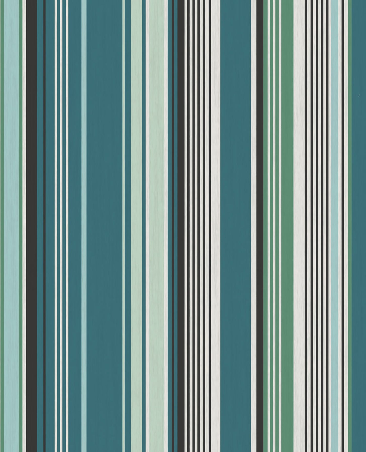 Eijffinger Svea Teal Stripe Wallpaper, 20.5-in by 33-ft