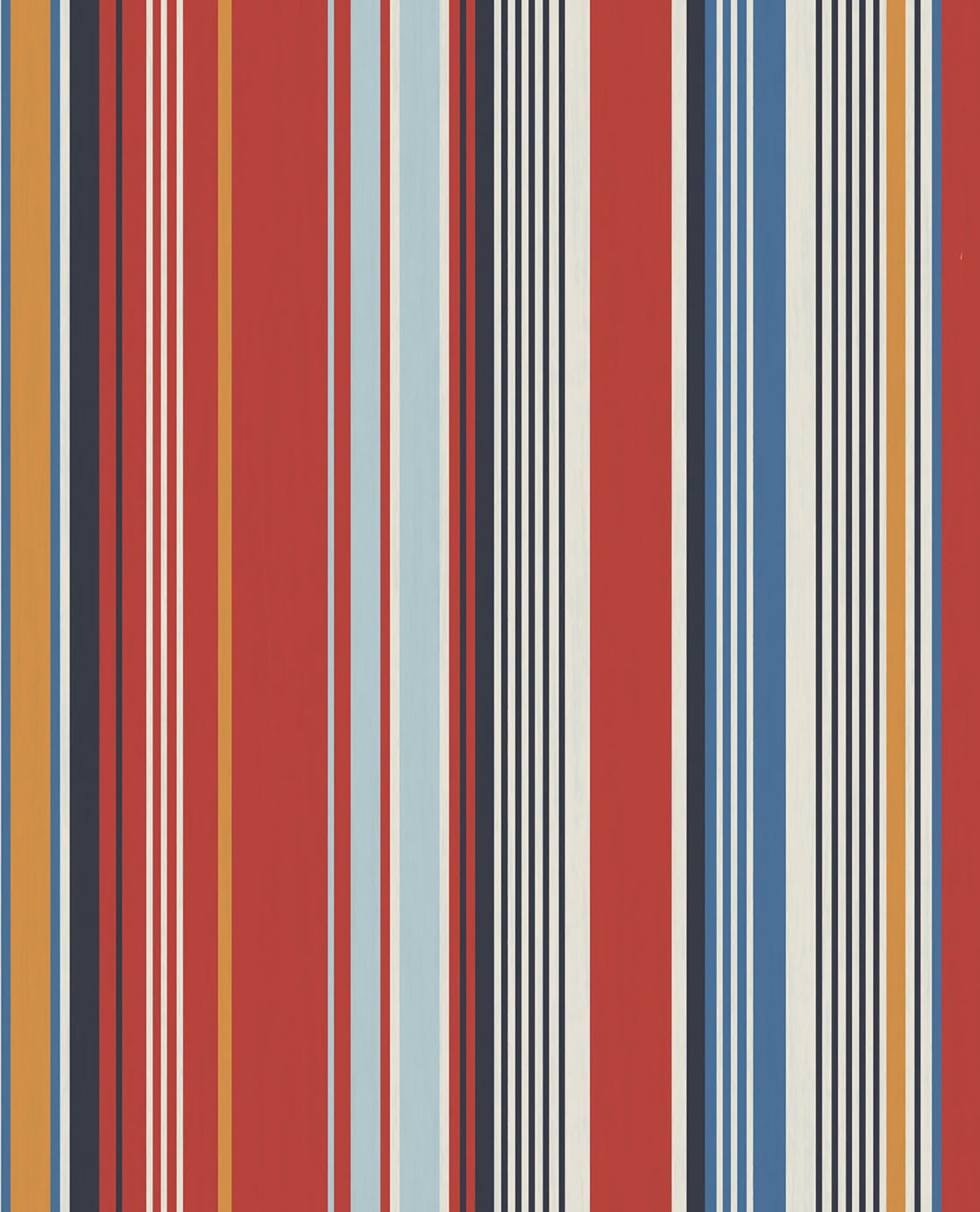 Eijffinger Svea Red Stripe Wallpaper, 20.5-in by 33-ft