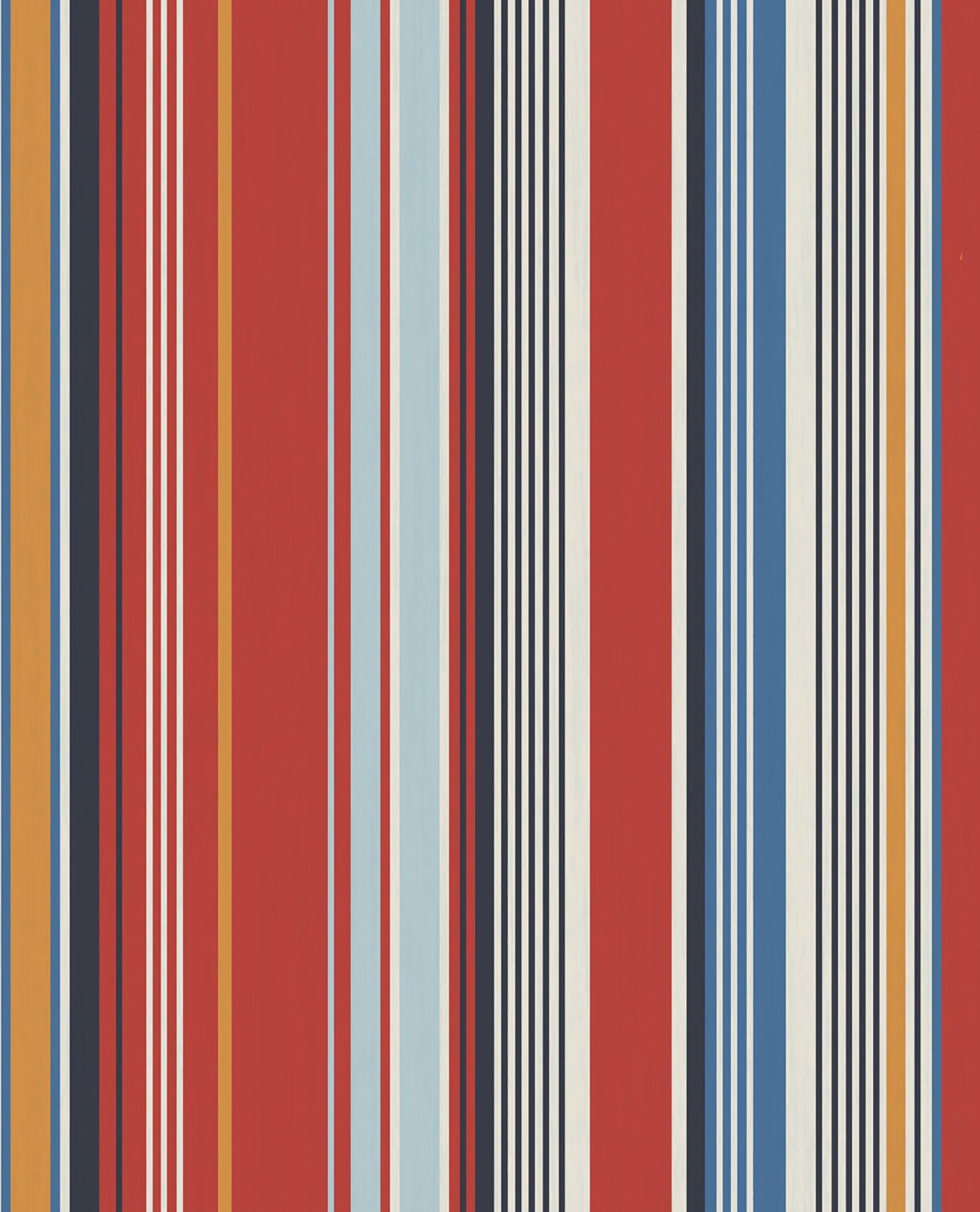 Eijffinger Svea Red Stripe Wallpaper, 20.5-in by 33-ft