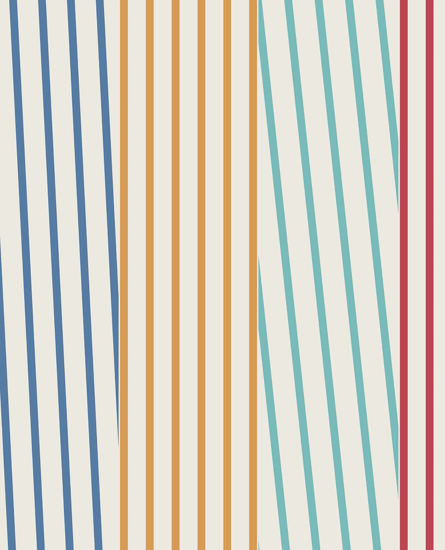 Eijffinger Maryam Multicolor Modern Stripe Wallpaper, 20.5-in by 33-ft