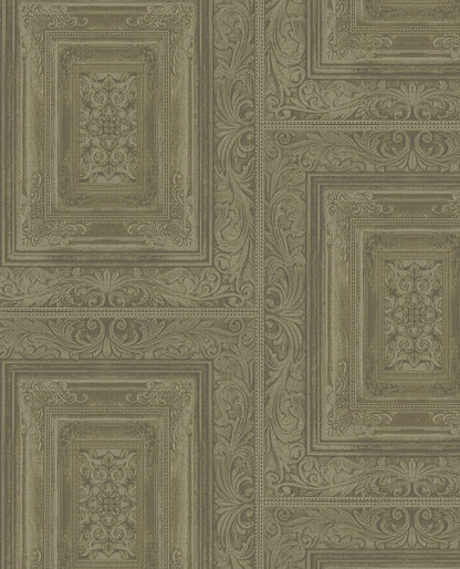 Eijffinger Olsson Moss Wood Panel Wallpaper, 20.5-in by 33-ft