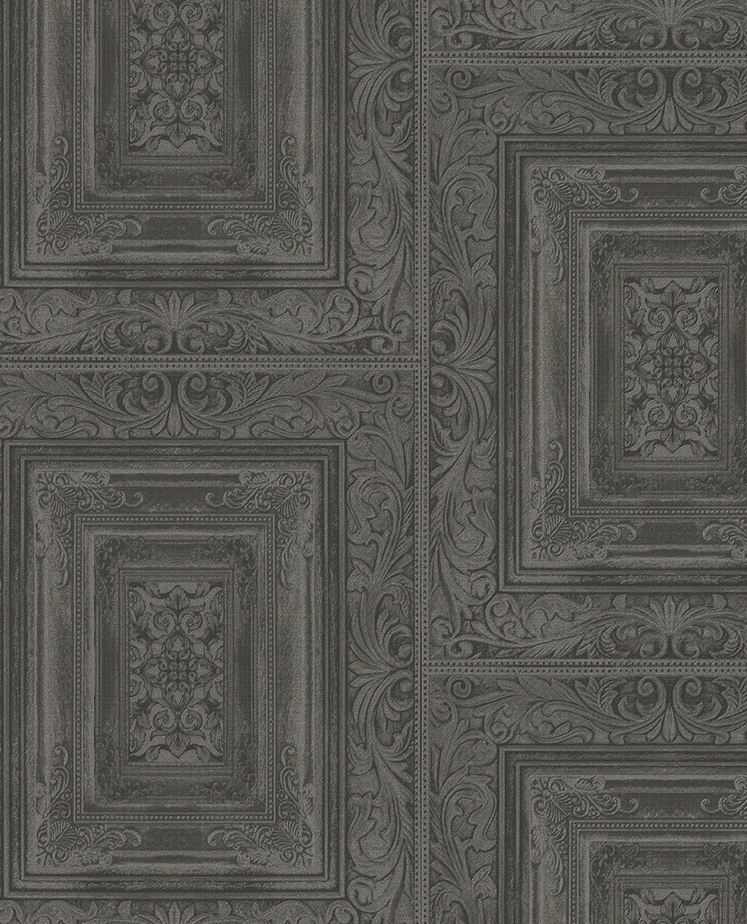 Eijffinger Olsson Charcoal Wood Panel Wallpaper, 20.5-in by 33-ft