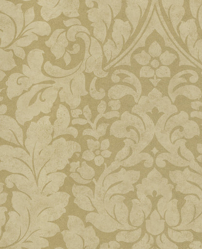 Eijffinger Arvid Beige Damask Wallpaper, 26.8-in by 33-ft