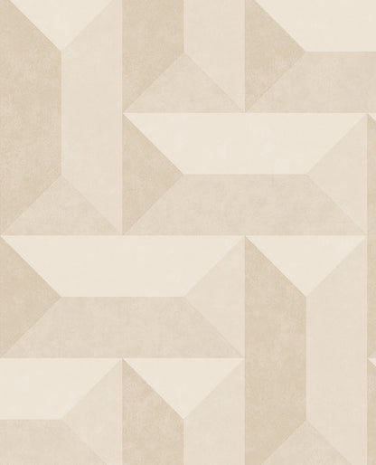 Eijffinger Sigge Bone Geometric Wallpaper, 20.5-in by 33-ft