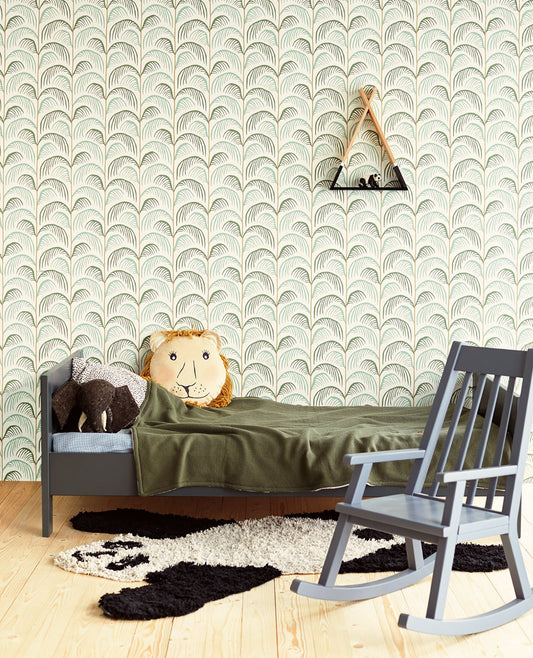 Eijffinger Altruria Green Tree Wallpaper, 20.5-in by 33-ft