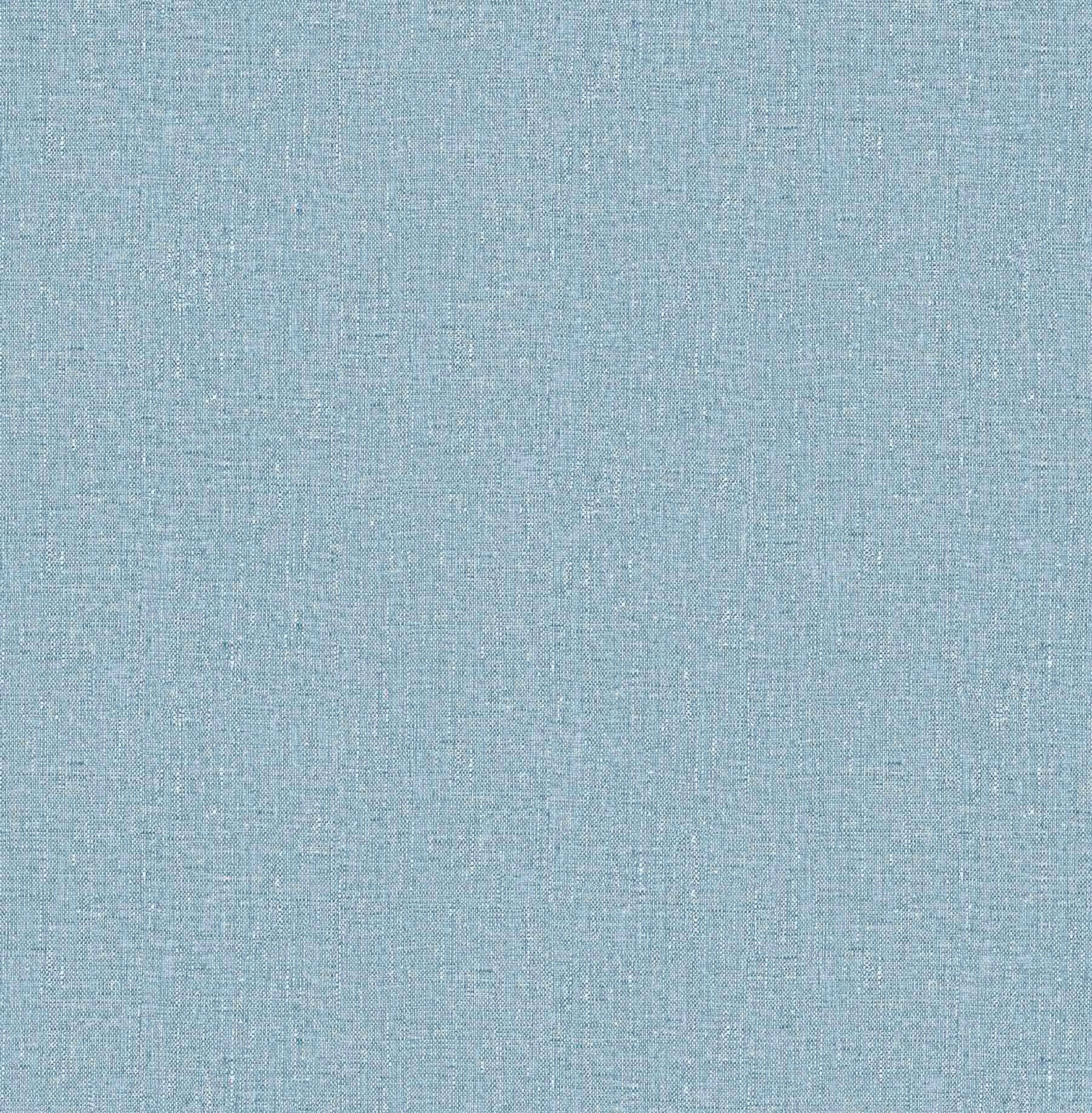 Fine Decor Grace Blue Linen Wallpaper, 20.5-in by 33-ft