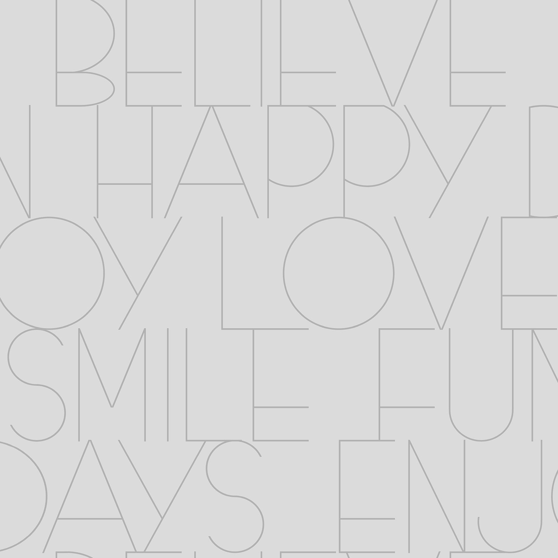 Fine Decor Oslo Silver Positive Text Wallpaper, 20.5-in by 33-ft