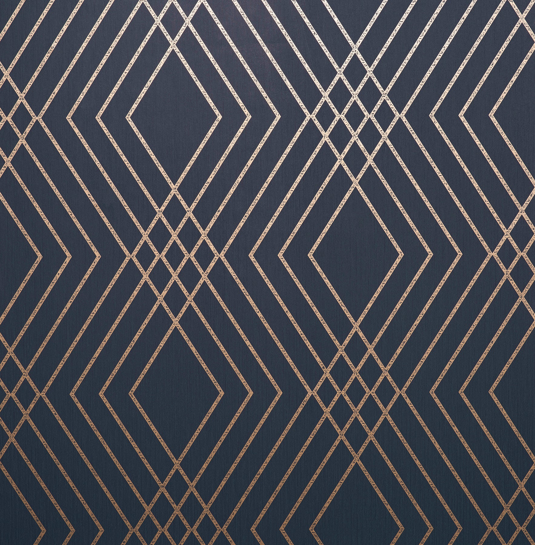 Fine Decor Shard Navy Trellis Wallpaper, 20.5-in by 33-ft