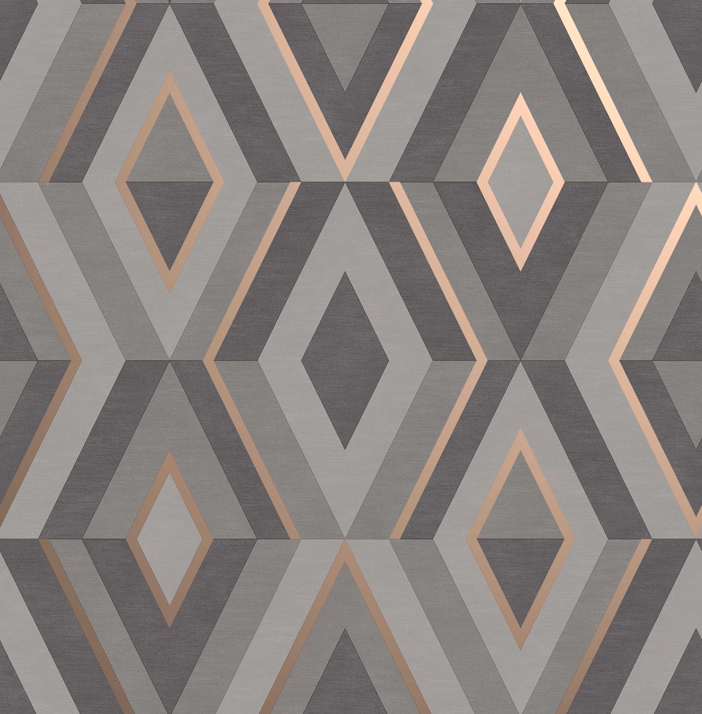 Fine Decor Shard Charcoal Geometric Wallpaper, 20.5-in by 33-ft