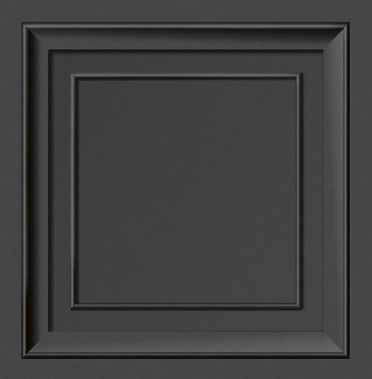 Fine Decor Distinctive Dark Grey Square Panel Wallpaper, 20.5-in by 33-ft