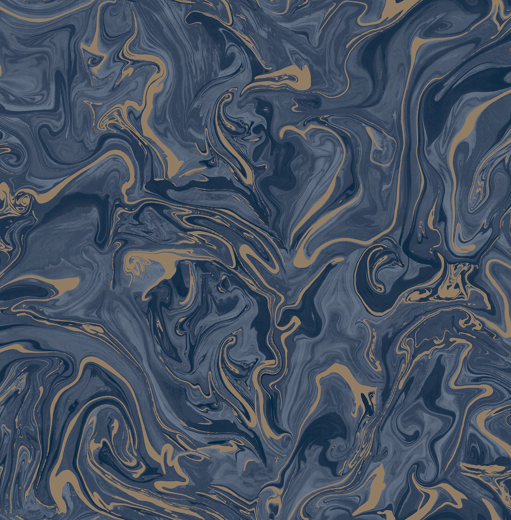 Fine Decor Suave Navy Marble Wallpaper, 20.5-in by 33-ft