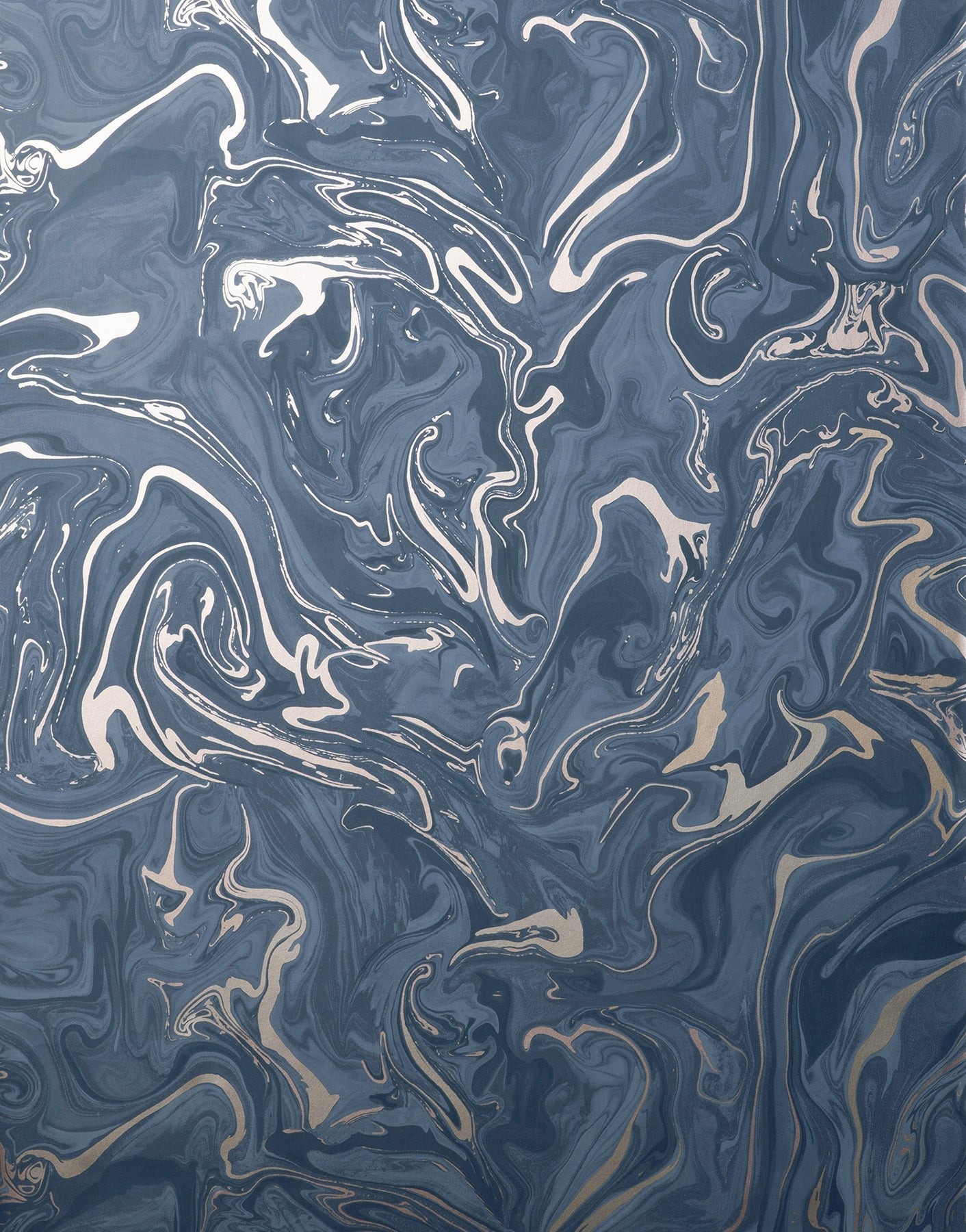 Fine Decor Suave Navy Marble Wallpaper, 20.5-in by 33-ft