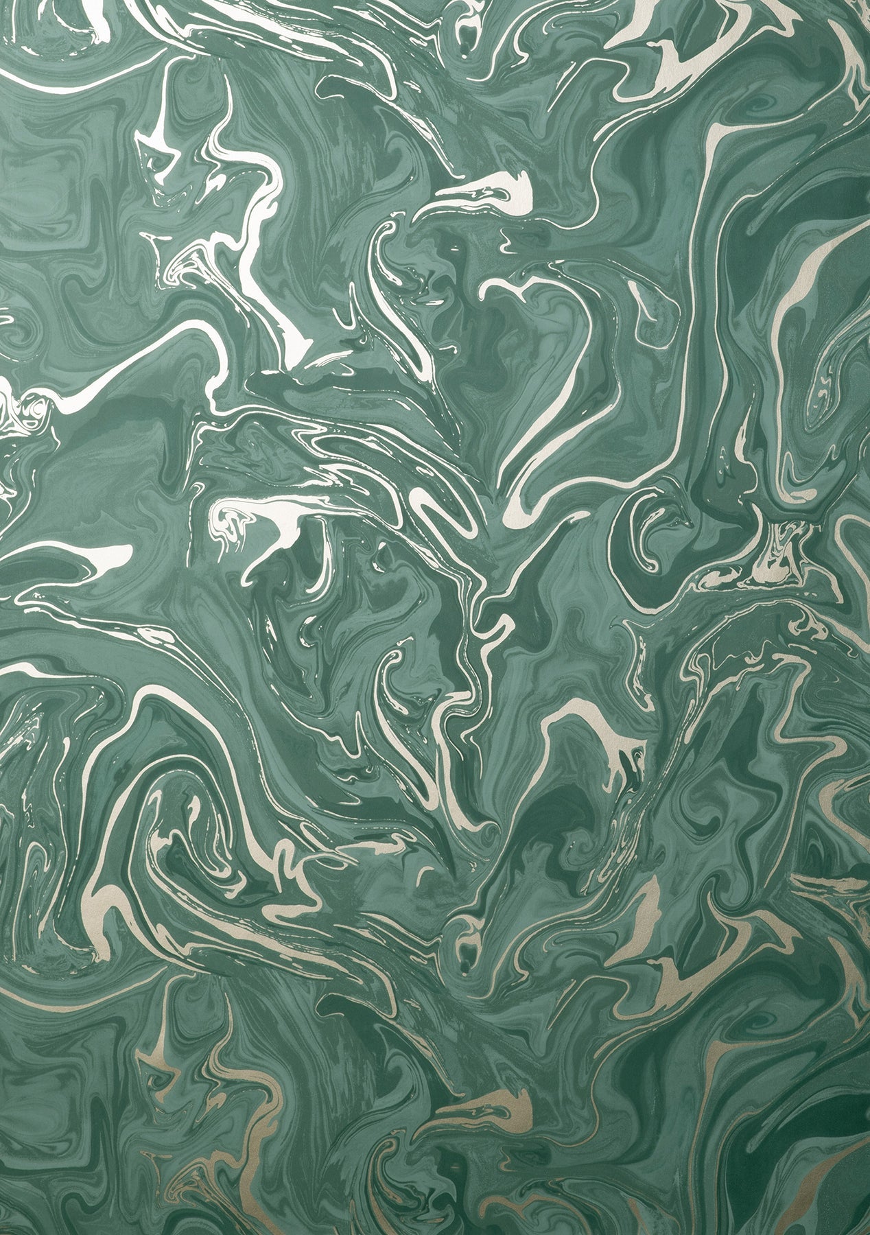 Fine Decor Suave Dark Green Marble Wallpaper, 20.5-in by 33-ft