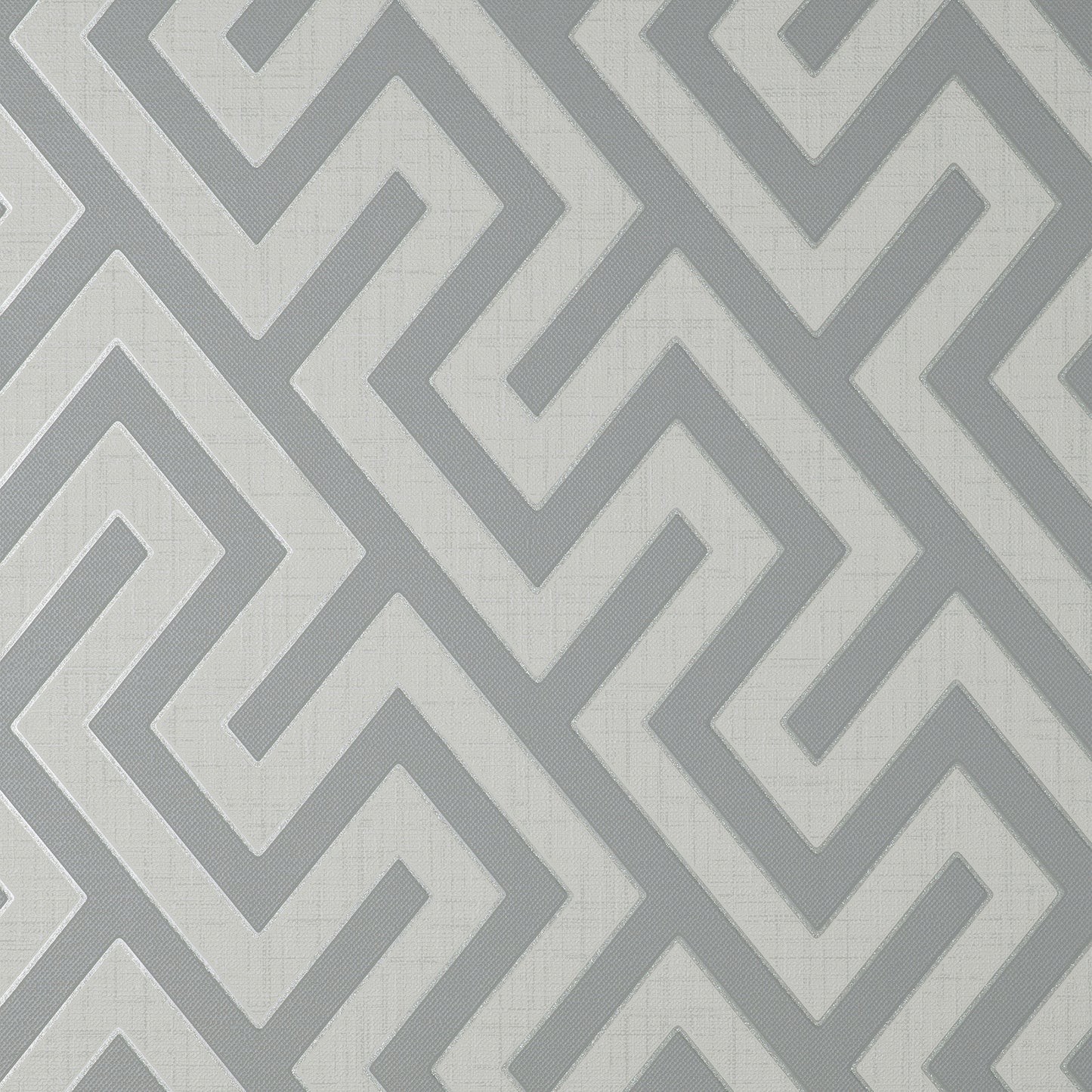 Fine Decor Meander Light Grey Geo Wallpaper, 20.5-in by 33-ft