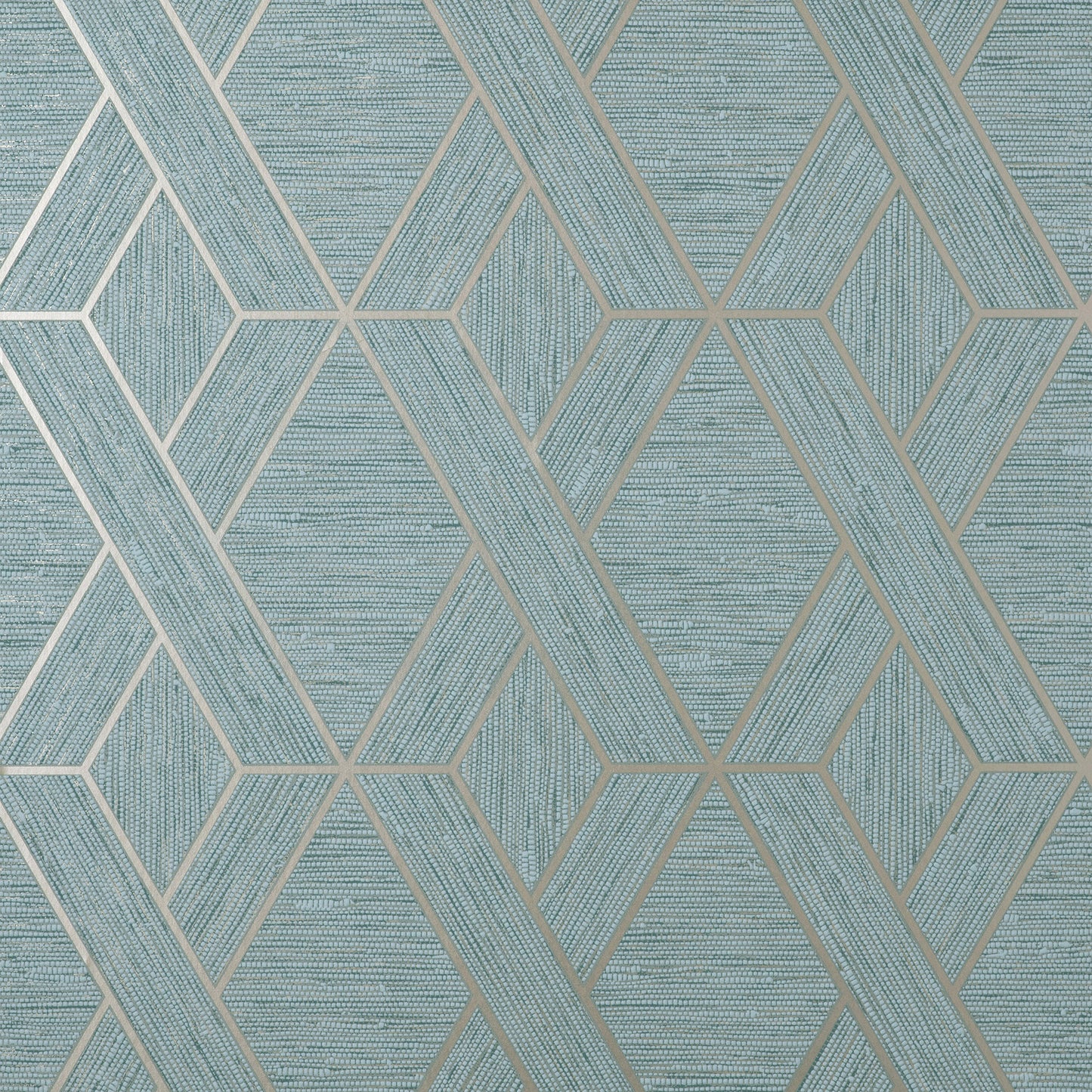 Fine Decor Malcolm Teal Geo Wallpaper, 20.5-in by 33-ft