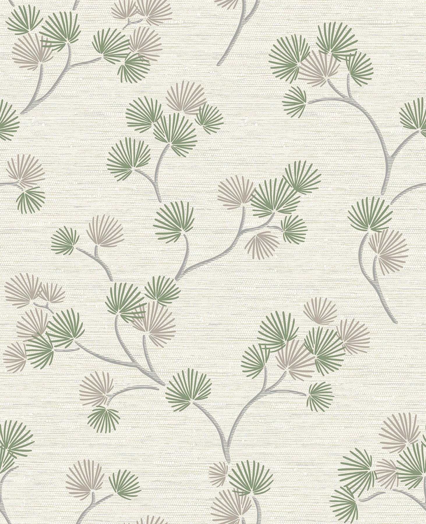 Fine Decor Kira Green Trail Wallpaper, 20.5-in by 33-ft