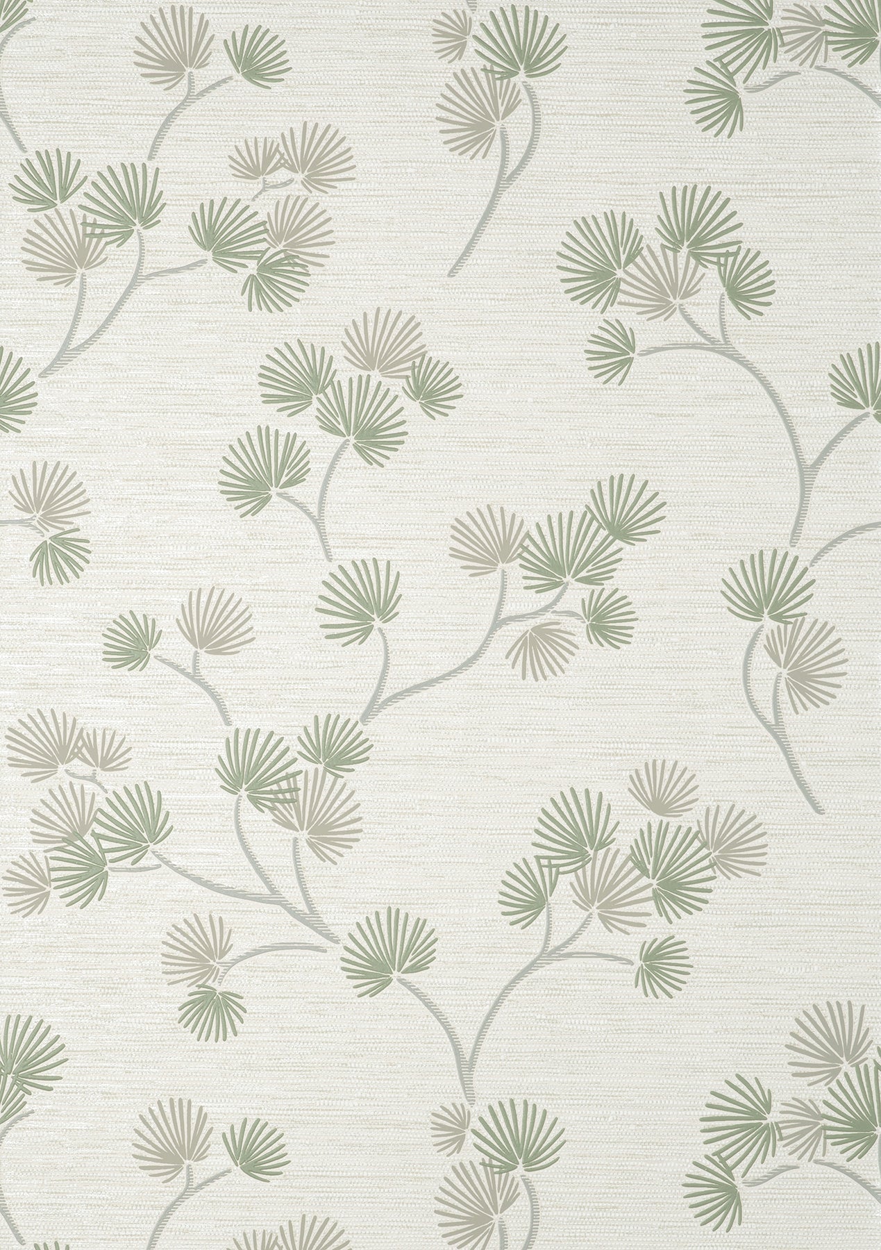 Fine Decor Kira Green Trail Wallpaper, 20.5-in by 33-ft