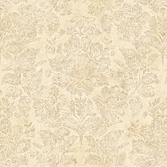 Lucky Day Genoa Cream Damask Wallpaper, 20.5-in by 33-ft