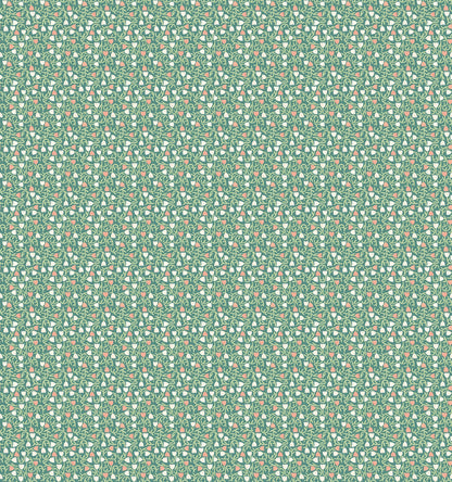 ohpopsi Aino Green Tiny Tulip Wallpaper, 19.7-in by 33-ft