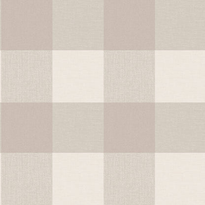 Fine Decor Ernie Neutral Plaid Wallpaper, 20.86-in by 33-ft