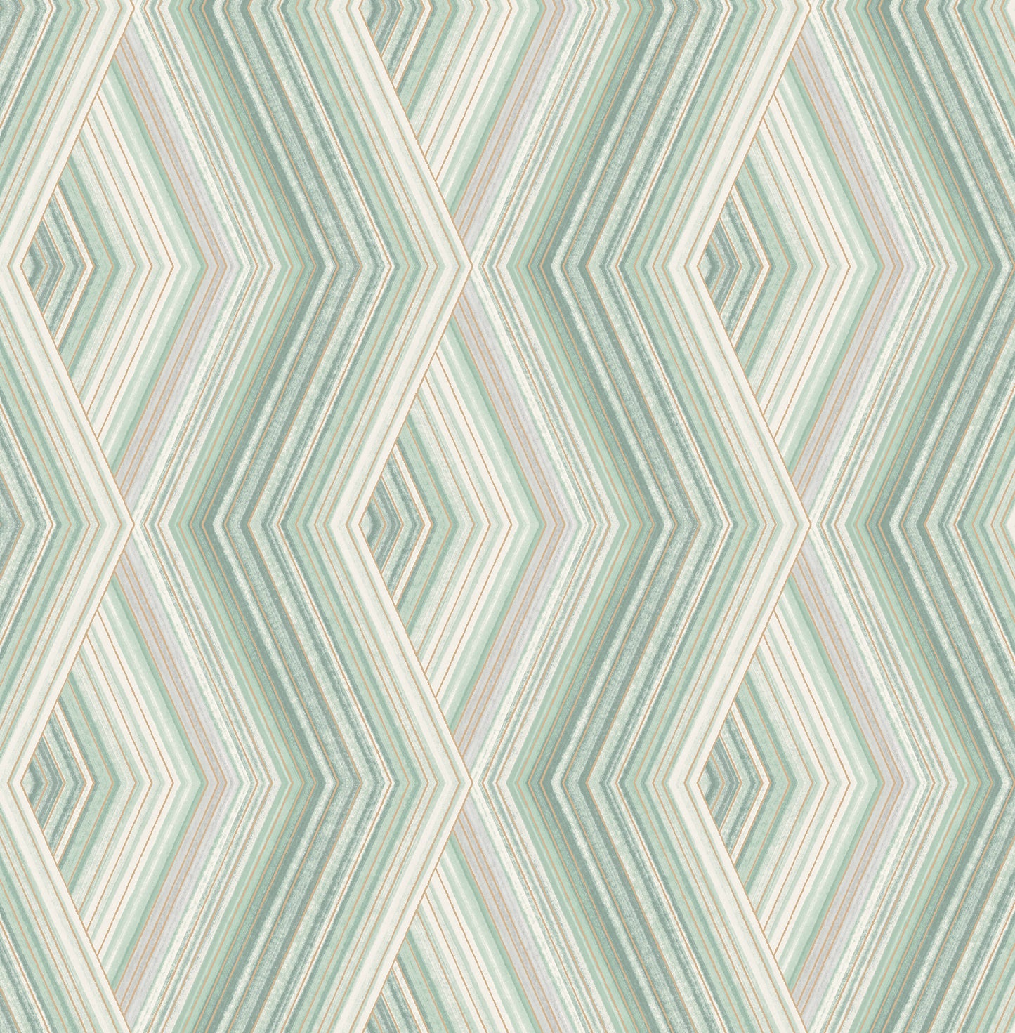 Fine Decor Aura Green Geometric Wallpaper, 20.5-in by 33-ft