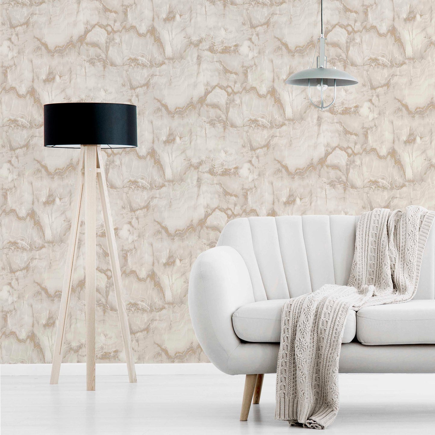 Fine Decor Aura Gold Marble Wallpaper, 20.5-in by 33-ft