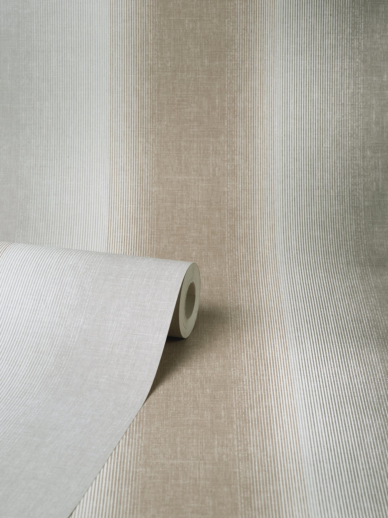 Fine Decor Kirby Taupe Stripe Wallpaper, 20.86-in by 33-ft