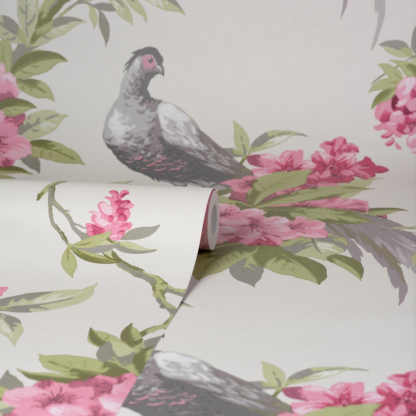 Brewster Golden Pheasant Rose Floral Wallpaper, 20.5-in by 33-ft