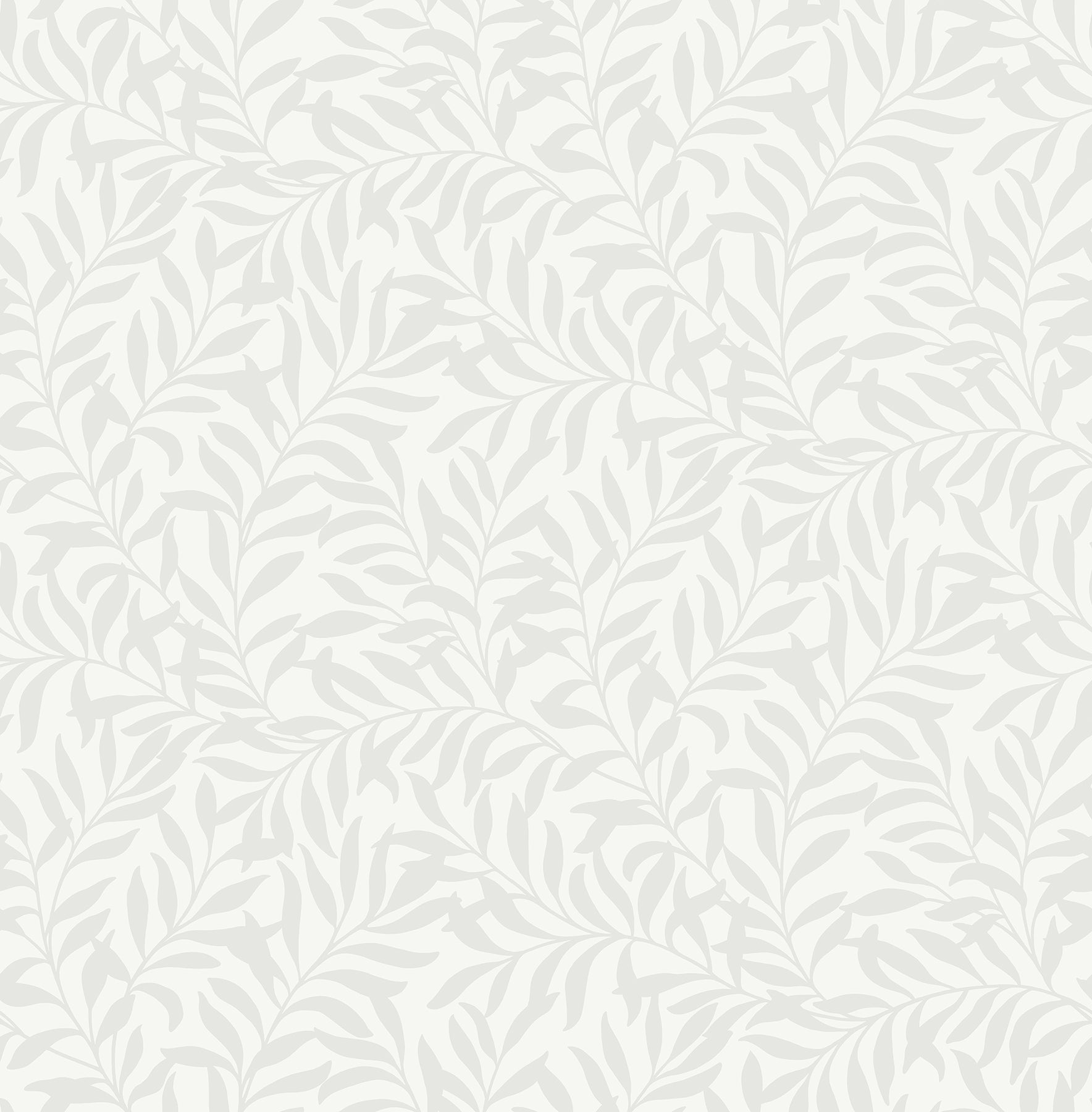 Brewster Salix Silver Leaf Wallpaper, 20.5-in by 33-ft