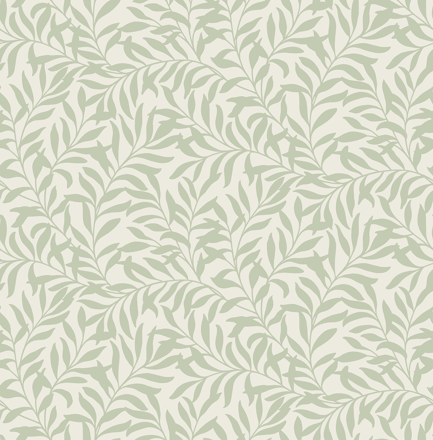 Brewster Salix Sage Leaf Wallpaper, 20.5-in by 33-ft